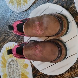 Women's Brown and Pink Slip-On Shoes